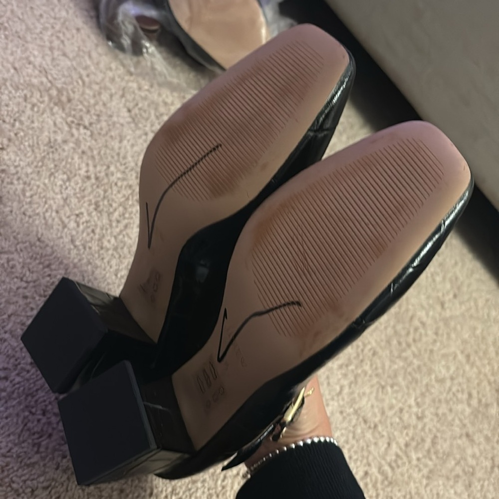 J Crew Layne Mary Jane heels in croc-embossed Italian leather CC052 - Picture 3 of 4